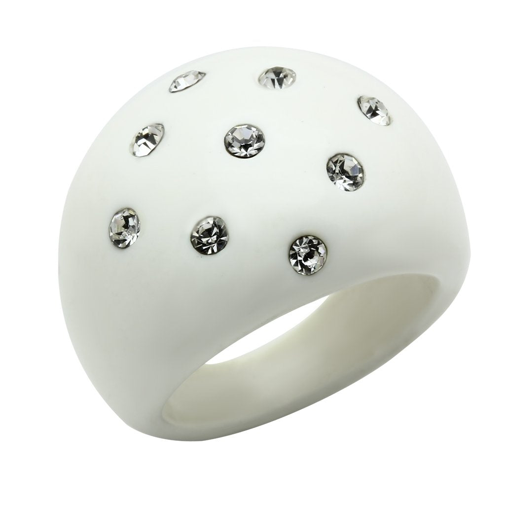 JCE2389 Resin Ring with Synthetic Synthetic Stone in Multi Color