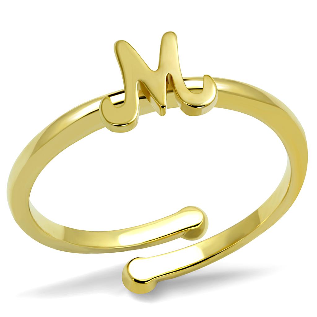 JCE3994 Flash Gold Brass Ring with No Stone