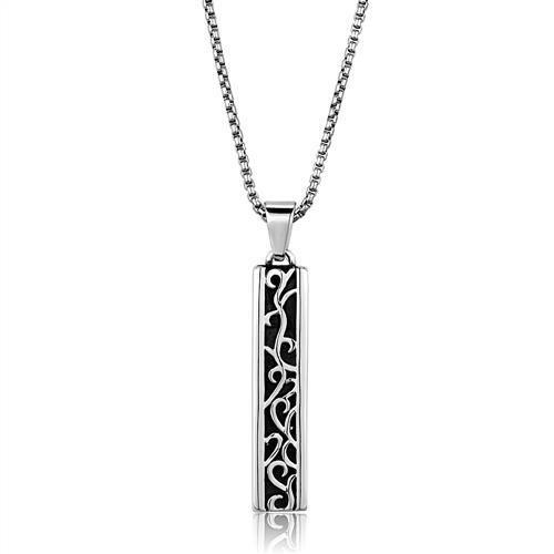 JCE2007 High polished (no plating) Stainless Steel Necklace with No Stone