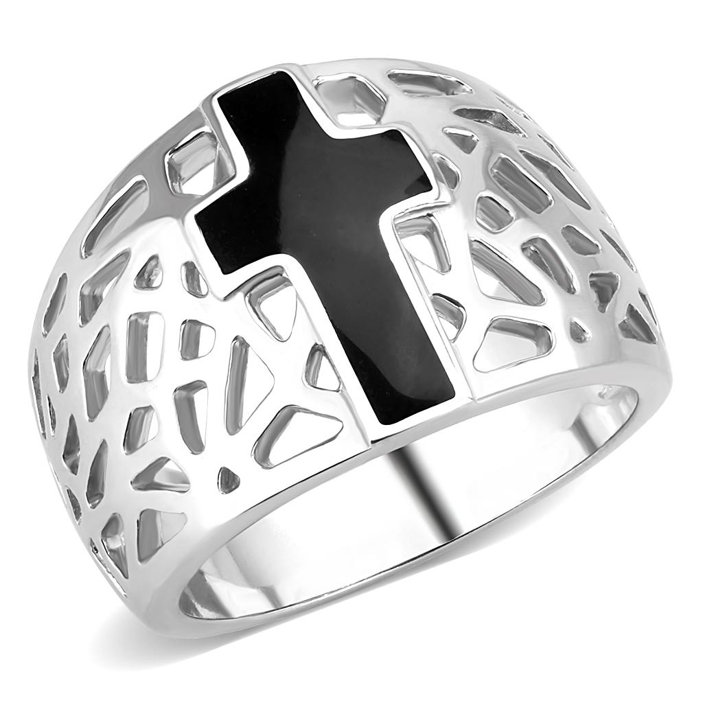 JCE3720 High polished (no plating) Stainless Steel Ring with No Stone